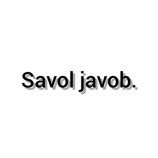 Telegram channel Savol Javob logo