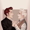 Логотип телеграм канала @sazicrow — змий | good omens 🐍