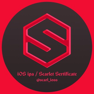Логотип телеграм канала @scarl_ioss — iOS ipa / Scarlet Sertificate