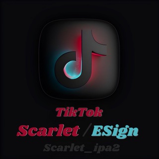 Логотип телеграм канала @scarlet_ipa2 — ТикТок Мод / Scarlet - ipa файлы 