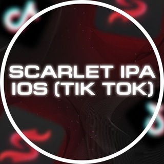 Логотип телеграм канала @scarlet_programs — SCARLET iPA | iOS (Tik Tok) | Сертификаты