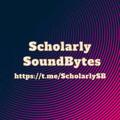 Logo saluran telegram scholarlysb — Scholarly SoundBytes