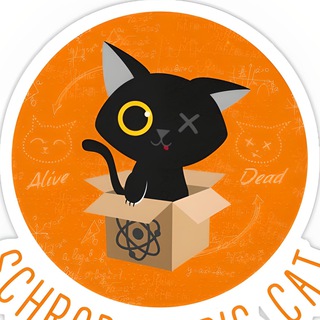 Логотип телеграм канала @schroodingercat — Кот Шрёдингера | Наука и Факты