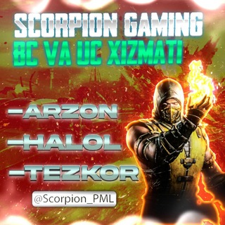 Telegram kanalining logotibi scorpion_pubglite — 𝐒𝐜𝐨𝐫𝐩𝐢𝐨𝐧_𝐩𝐮𝐛𝐠𝐥𝐢𝐭𝐞
