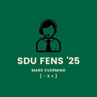Telegram арнасының логотипі sdu_fens25 — SDU FENS ‘25
