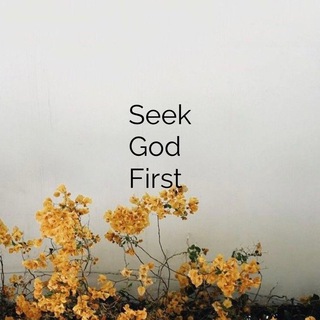 Логотип телеграм канала @seek_god_first — Seek God First