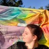 Логотип телеграм канала @serayakoshkavtumane — Серая Кошка в Тумане | шёлк · живопись · интерьеры