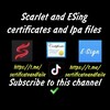 Логотип телеграм канала @sertificateandfaile — Scarlet | ESing | and files ipa