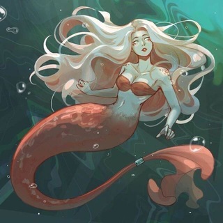Логотип телеграм канала @sevmermaid — РУСАЛОЧКА