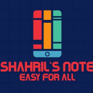 Logo of telegram channel shahrilnoteskmk — Shahril's Note