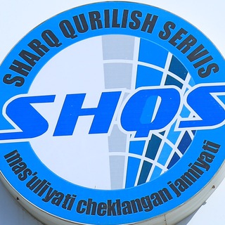 Логотип телеграм канала @sharqqurilishservis — "SHARQ QURILISH SERVIS" — SHARQONA G'OYALAR BILAN PORLOQ KELAJAK SARI!