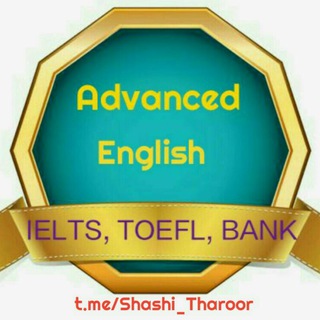 Logo of telegram channel shashi_tharoor — Learn English (Advanced English)