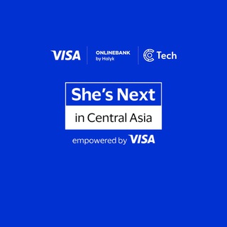 Логотип телеграм канала @she_is_next — She’s Next. Empowered by Visa