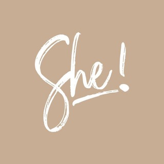 Логотип телеграм канала @shejournal — She!
