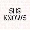 Логотип телеграм канала @sheknows_iknow — She knows…