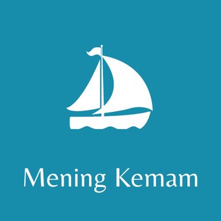 Telegram channel Mening kemam yelkanlari oq logo