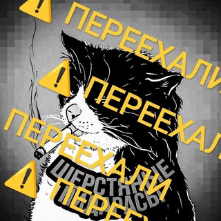 Логотип телеграм канала @sherstpidorasi — шерстяные пидорасы, которые переехали