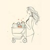 Логотип телеграм канала @shopo_mama — Шопоголик с коляской 🛍🤰🏻👧🏽
