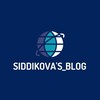 Telegram kanalining logotibi siddikovas_blog — siddikova's_blog