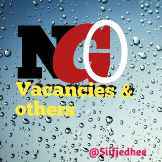 टेलीग्राम चैनल का लोगो siifjedhee — NGO Health related and other vacancies