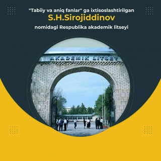 Telegram kanalining logotibi sirojiddinov_al_qabul — S.H.SIROJIDDINOV NOMIDAGI AL