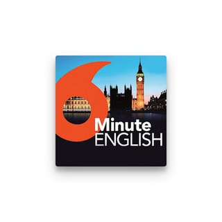 Logo of telegram channel six_mins_english — 6 Minute English