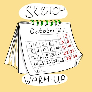 Логотип телеграм канала @sketch_warmup — Sketch-зарядка