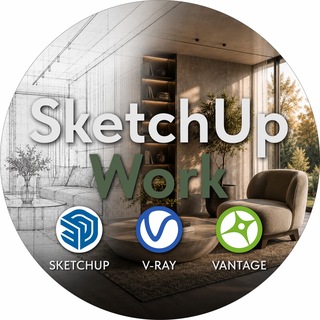 Telegram channel SketchUp WORK logo