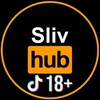 Логотип телеграм канала @sl1v_hub — Sliv Hub TikTok 🔞 
