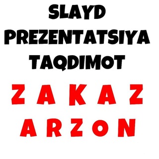 Telegram kanalining logotibi slayd_prezentatsiya_taqdimot — Slayd | Prezentatsiya | Taqdimot
