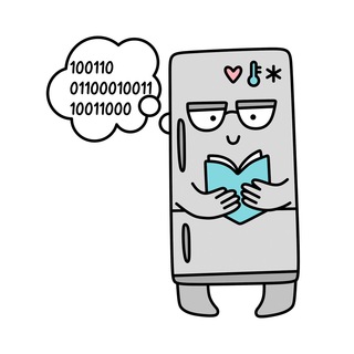 Логотип телеграм канала @smart_holodos — умный холодильник