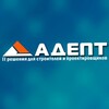 Логотип телеграм канала @smeta_proekt — АДЕПТ 🔼 Проектирование и строительство