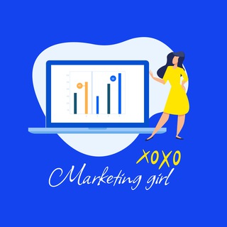 Логотип телеграм канала @smm_tale — XOXO, Marketing girl