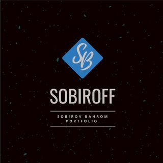 Telegram kanalining logotibi sobiroff_portfolio — Bahrom Sobirov Portfolio