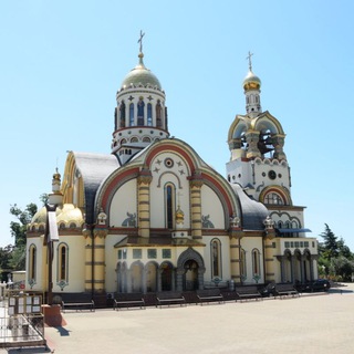 Логотип телеграм канала @soborsochi — Кафедральный собор равноапостольного князя Владимира в Сочи