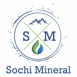 Логотип телеграм канала @sochi_voda — "SM VODA" ДОСТАВКА 19 л.