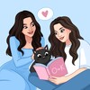 Логотип телеграм канала @socialandkittens — обществознание и котята / ОГЭ 2027 / стадикэтс