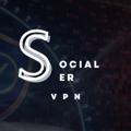 Logo saluran telegram socialser — SocialSer