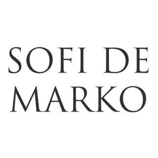 Логотип телеграм канала @sofidemarko_ru — SOFI DE MARKO. Для партнеров.