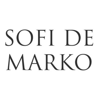 Логотип телеграм канала @sofidemarko_ru — SOFI DE MARKO. Для партнеров.