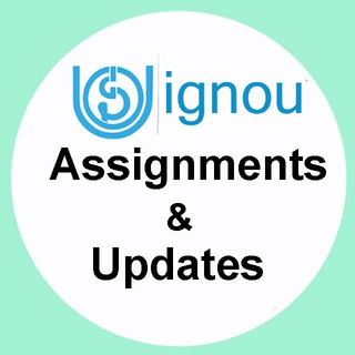 टेलीग्राम चैनल का लोगो solved_ignou_assignment — IGNOU Solved Assignments