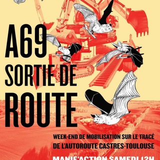 Logo de la chaîne télégraphique sortiederoute_a69 - FIL INFO - A69 SORTIE DE ROUTE 🦇🛣❌