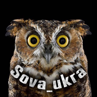 Логотип телеграм -каналу sova_ukra — Сова UA ✙ (перехідник)