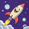 Логотип телеграм канала @spacehumor — Улётный юмор 🚀