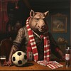 Логотип телеграм канала @spartakaban — По сути о Спартаке !🐽🐷