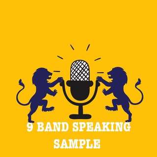 Telegram channel 9 BAND SPEAKING SAMPLE logo