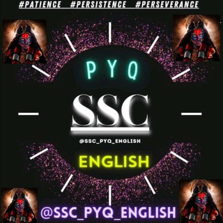 Logo of telegram channel ssc_pyq_english — SSC PYQ ENGLISHgs