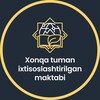 Telegram channel Xonqa tuman ixtisoslashtirilgan maktabi logo