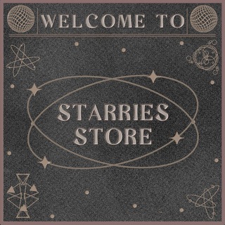 Logo saluran telegram starriesstore — CLOSE 𒀭 starries store :: ˖࣪ ∿