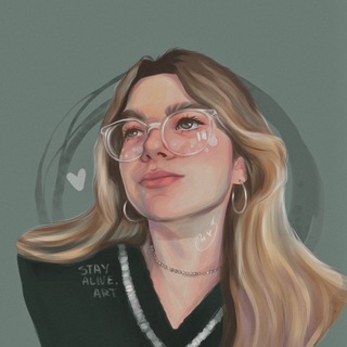 Логотип телеграм канала @stayaliveart — stayalive.art
